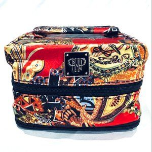 PurseN Weekender Jewelry Case -Red & Gold Elephant